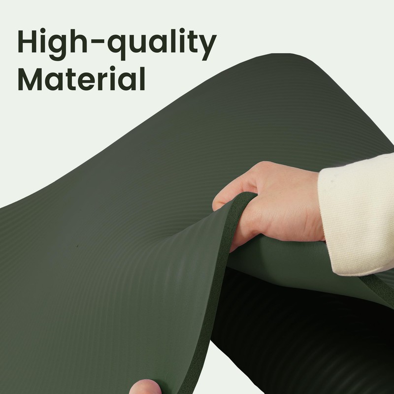 Fitvids Yoga Mat, 1/2-Inch Extra Thick High Density Exercise Mat,