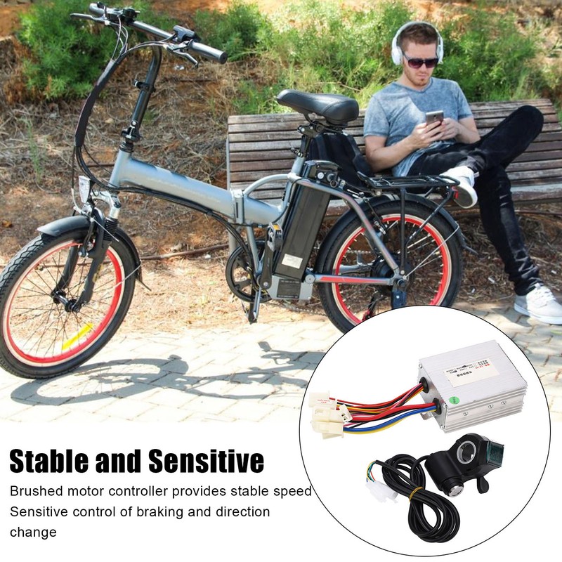 48V 500W Electric Bike Controller Thumb Throttle Set Electric Bicycle