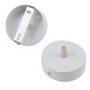 Alppihym Pack of 2 Metal White Canopy Light Pendant Ceiling