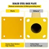 42 Inch Safety Bollard Post 5.5 Inch Diameter Yellow Steel