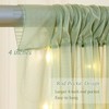 10x10ft Sage Green Backdrop Curtain with Lights String for Wedding,