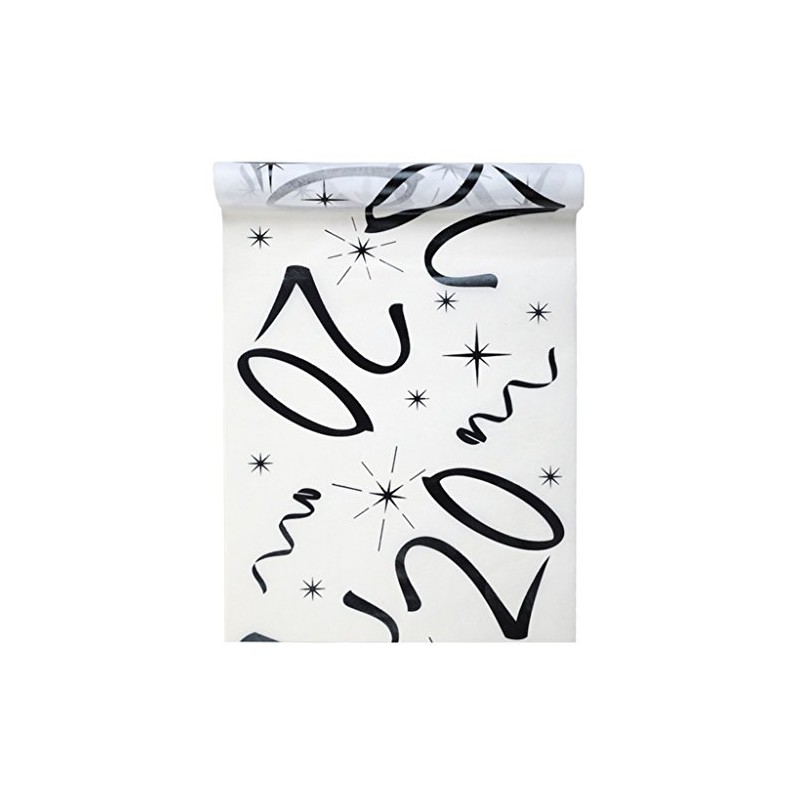 5192 Santex Birthday Table Runner, White