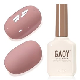 GAOY- Esmalte de uñas en gel marrón nude, 16 ml, esmalte en gel natural para manicura casera DIY, protección UV