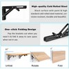 4 Pcs Folding Shelf Brackets, 14 Inch Shelf Brackets Heavy