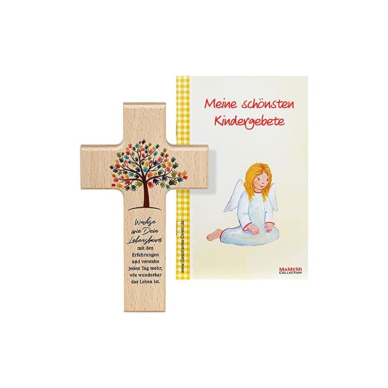 MaMeMi children's wooden cross: Tree of Life 15 cm
