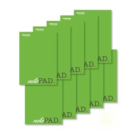 OFFICER PRODUCTS Notepad A5 Squared / Pack of 10 / 50 Sheets / 100 Pages / Letter Pad / Paper Pad / for School and Office / Glued Top