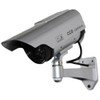 Wireless Solar Powered Fake Dummy Security Camera, Silver (2-Pack)