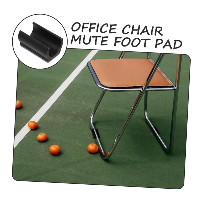 Tofficu 4sets Non Slip Chair Leg Protectors Durable U Shaped