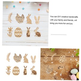 Operitacx 1 Satz Lackierte Holzspäne Herstellung Unbemalte Eierausschnitte Ostern Tischdekoration Diy Ostern Dekoration Das Etikett Ostern Diy Holzornamente Osterparty Diy 50 Stück