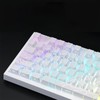 (Keyboard not included)Glowing Contour PBT Keycaps Set - Double-Shot Shine-Through
