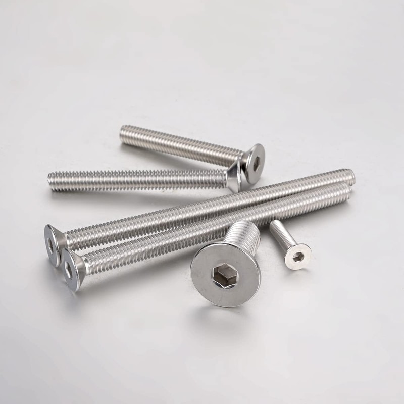 5/16-18 x 1-1/2" Countersunk Bolts Flat Head Screws, A2-70 Stainless