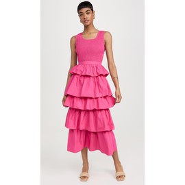 Rhode Women's Nia Dress, Hot Pink, L