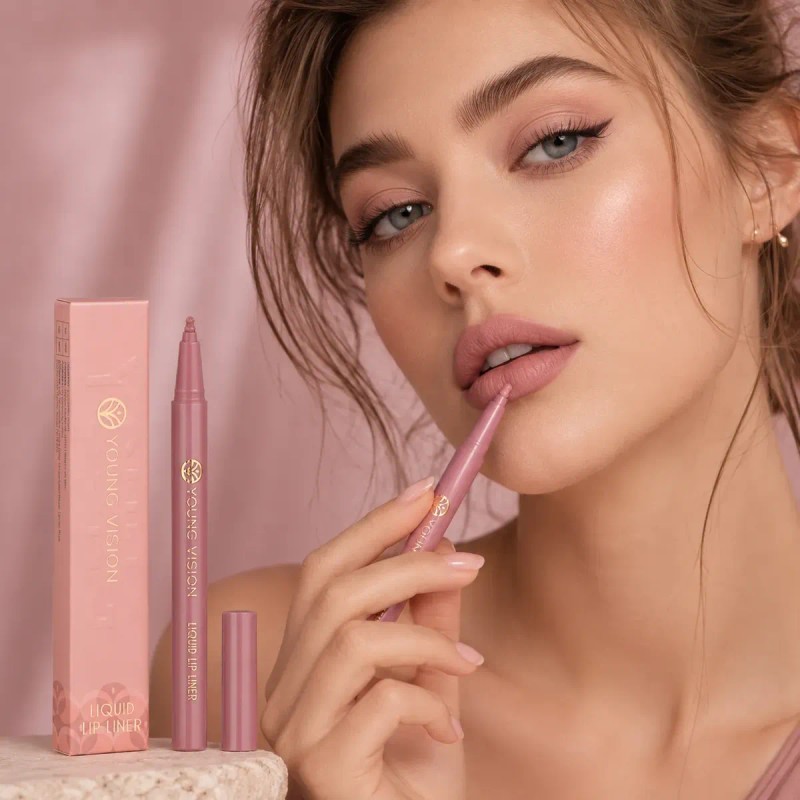 De Delineador De Labios Impermeable Mate Sexy Color Nude