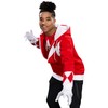 Power Rangers Red Hooded Costume Sweatshirt (Adult Small)
