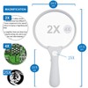 Handheld Magnifying Glass Extra Large LED Reading Magnifier Jumbo Size