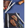 D.Perlla Steak Knives Non-serrated Sharp Straight Edge Steak Knife Set