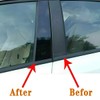 YINEOR for Honda Civic B Pillar Trim, Glossy Black, 6-Piece
