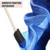 Bewudy 4 Pcs Foam Paint Brushes, Wood Handle Sponge Brushes
