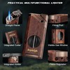 All-in-one Torch Lighter with Tool, Holder, Windproof Flame, Refillable Butane