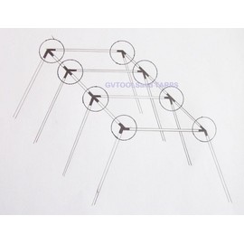 Golden Valley Tools & Tarps 30’ Baseball Softball Slant Leg Trapezoid Batting Pitching Cage - 3/4" Frame Fittings Only - Pipe NOT Included