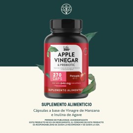 Vinagre De Manzana Life360+ Apple Vinegar 270 Cápsulas Sabor Sin sabor