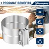 5.0 Inch Exhaust Clamp, Lap Joint Band Clamp for Pipes