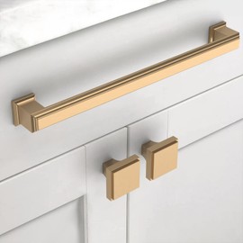 Asidrama 20 Pack 7.5 Inch(192mm) Champagne Bronze Kitchen Cabinet Handles,Brushed Brass Cabinet Pulls Kitchen Cabinet Hardware for Cupboard Gold Drawer Pulls
