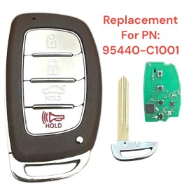 KEYXPRESS Keyless Remote Key Fob for Hyundai Sonata 2015 2016 2017 CQOFD00120 95440-C1000