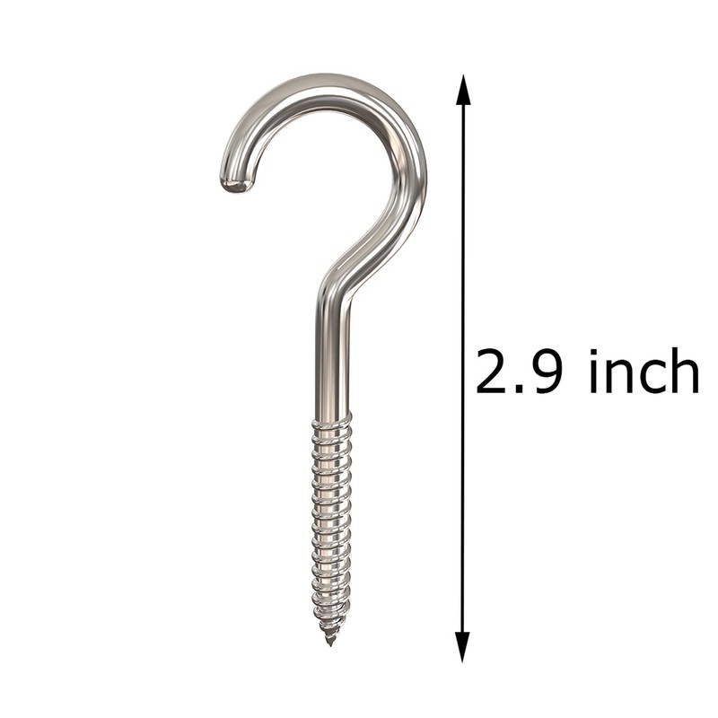 Axe Sickle 3 Inch Heavy Duty Large Screw Hook Ceiling