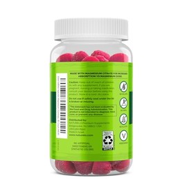 NATURELO Gomitas de citrato de magnesio - para apoyo de calma y relajación, gomitas de magnesio de bayas naturales, 60 gomitas vegetarianas