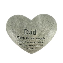 Gerson Dad Loved and Missed Everyday Cement Memorial Stone, 6 Inch