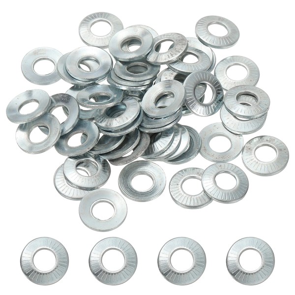 PATIKIL M6x14x1.2mm Flat Washers 50Pcs 65Mn Steel Belleville Spring Disc