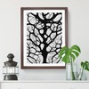 A Monochrome Tree No.4 Framed Print for Living Room Bedroom