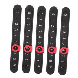 Parliky Table Football Score Tracker 5pcs Plastic Mini Scoreboard Snooker Score Counter for Game Rooms