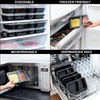 AMD Nexus [40 Pack, 32oz] 2 Compartment Plastic Meal Prep
