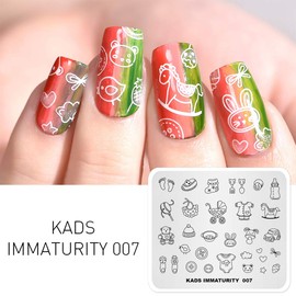 KADS Nail Art Image Stamping Plates Baby Immaturity Cute DIY Manicure Template(IM007)
