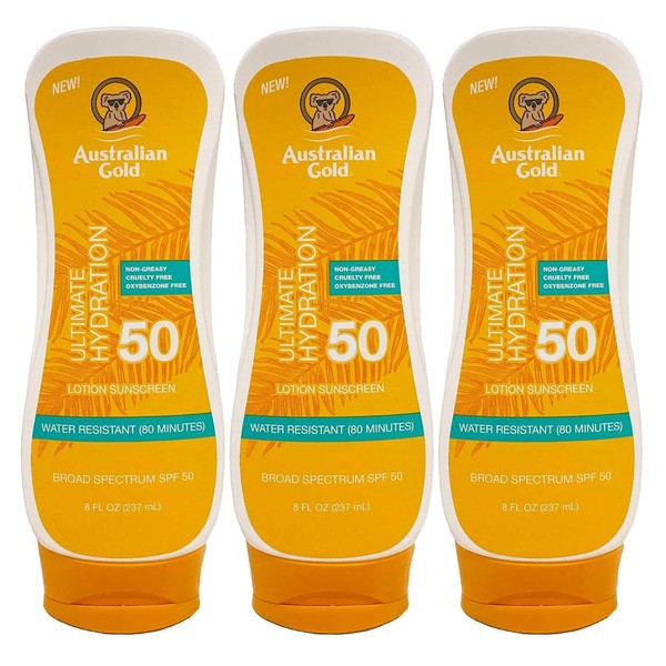 Australian Gold Spf#50 Lotion Ultimate Hydration 8 Ounce (237ml) (Pack of 3)