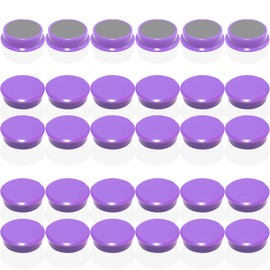 DUJEQM Pack of 30 Magnets for Magnetic Board Magnets Strong Fridge Magnets Fridge Magnets Mini Magnets Small Magnets Whiteboard Magnets Colourful Magnet Round Board Magnets for Magnetic Wall Pin Board