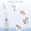 Juego de 8 Botellas de Viaje de Silicona, 4en1 Botella