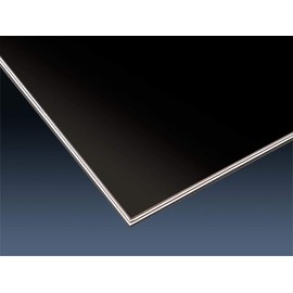 Golden Age Black and White Laminated Pickguard Materials, 5-ply