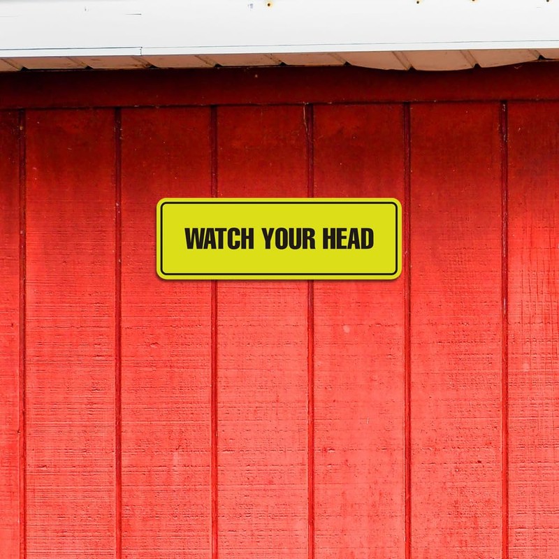Signs ByLITA Standard Watch Your Head Sign (Yellow/Black) - Small