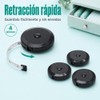 4PCS Cinta Métrica Retráctil, 1.5m y 2m, cm y Pulgadas
