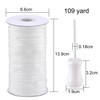 SAYAYA 109 Yards Braided Nylon Lift Shade Cord with Wood