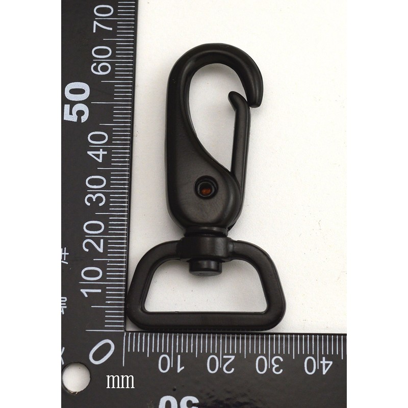 Wuuycoky Black 1" Inner Diameter D Ring Medium Hook Lobster