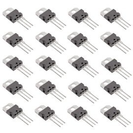 Bridgold 20pcs LM317T LM317 Adjustable Positive Voltage Regulator in TO-220 IC chip 1.2V to 37V 1.5A