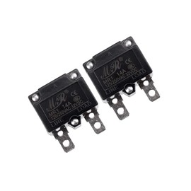 RKURCK RKURCK 14 Amps Thermal Circuit Breakers 125/250VAC 32VDC Automatic Reset Relay Fuse Current Overload Protector Switch 14A 2 Pack