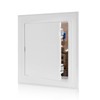 KR KITCHENRAKU Access Panel 145x145 mm- Paintable Easy Access Doors with Hidden Hinges, Flush Fit ABS Inspection Hatch for Drywall, Wall and Ceiling Electrical Plumbing
