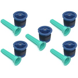 Rain Bird Nozzle for he or Vans 15 Mile Remote Static Sprinkler e.g. Work Heavy Duty Black 3.3 M to 4.6 m, Water Saving, 5 pieces (10 he-van, Blue)