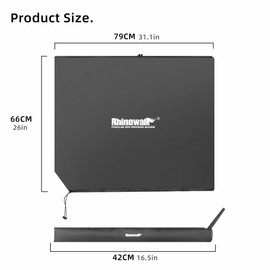 Rhinowalk Dust Cover for BROMPTON Folding Bike -Lightweight, Frame Hidden, Shielding Bike for Public Transportation, Commuting, Home Storage