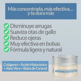 Contorno De Ojos: Acido Hialurónico +colageno Arrugas Ojeras
